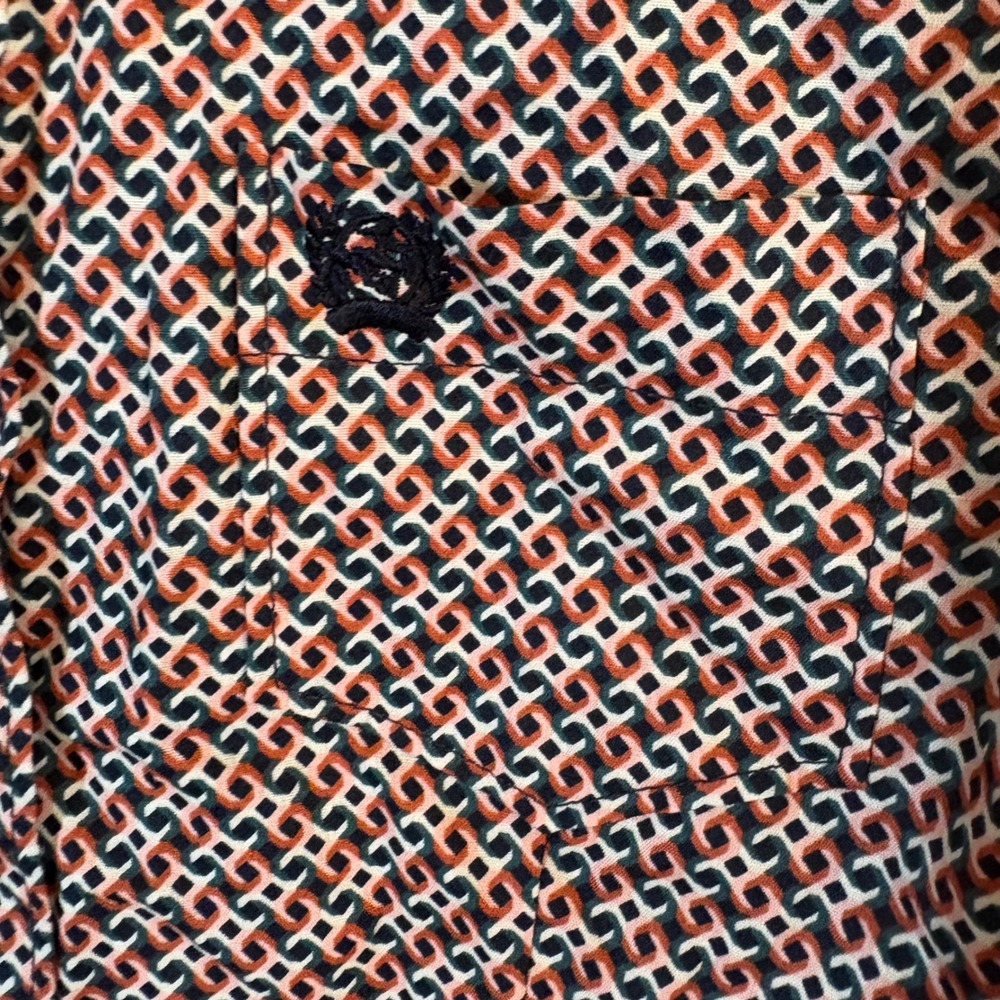 Cinch Geo Print Long Sleeve Button Down Western Shirt Size Small - Picture 2 of 6